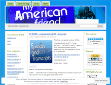Tablet Screenshot of myamericanfriendblog.com